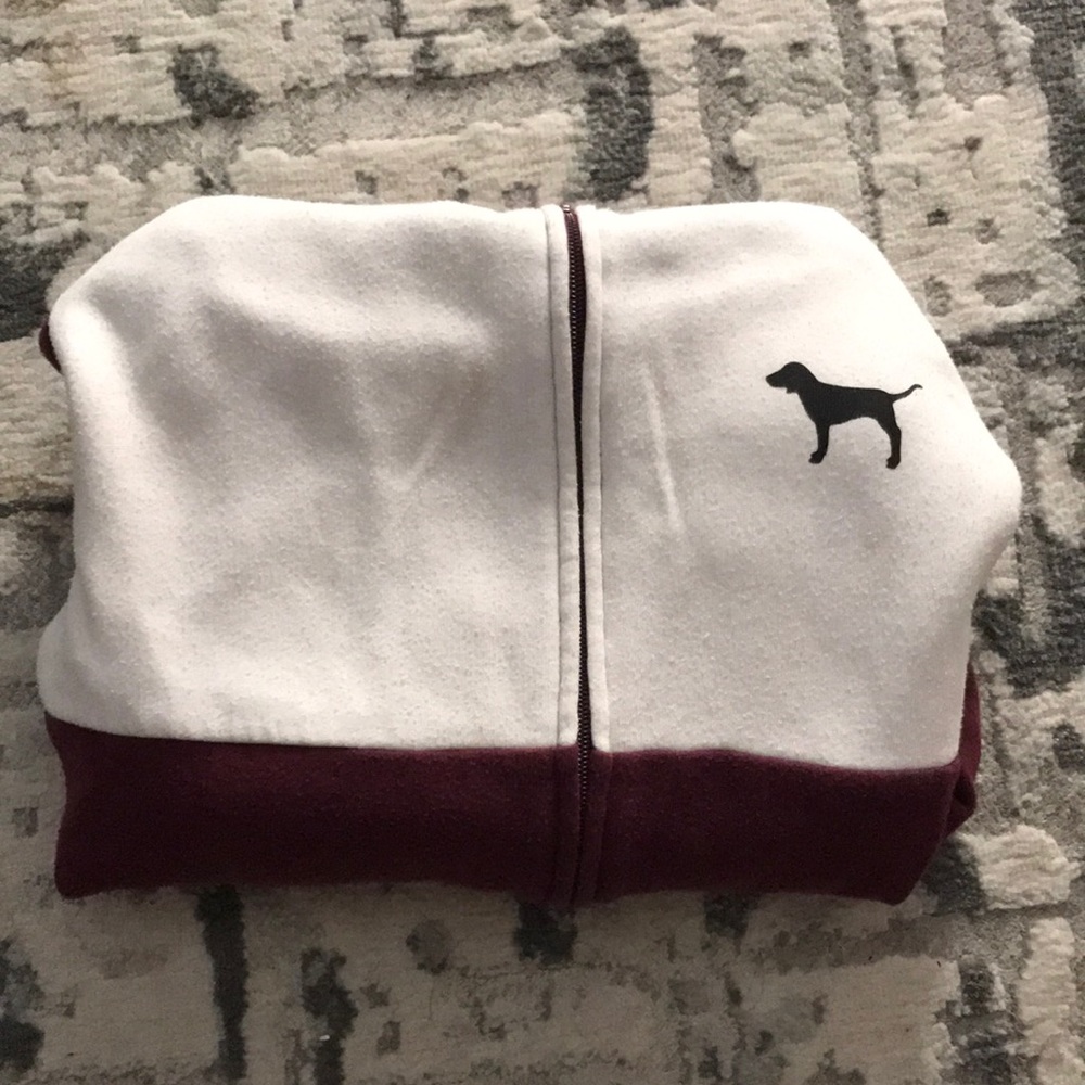 pink hoodie